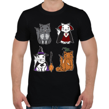 PRINTFASHION halloween cicák - Férfi póló - Fekete férfi póló