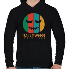 PRINTFASHION Halloween colors - Férfi kapucnis pulóver - Fekete