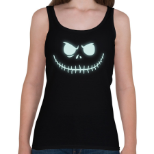 PRINTFASHION Halloween csontváz - Női atléta - Fekete női trikó