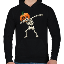 PRINTFASHION Halloween dab - Férfi kapucnis pulóver - Fekete férfi pulóver, kardigán