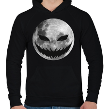 PRINTFASHION Halloween éjszaka - Férfi kapucnis pulóver - Fekete férfi pulóver, kardigán