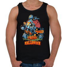 PRINTFASHION Halloween - Férfi atléta - Fekete atléta, trikó