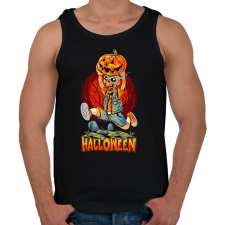 PRINTFASHION Halloween - Férfi atléta - Fekete atléta, trikó