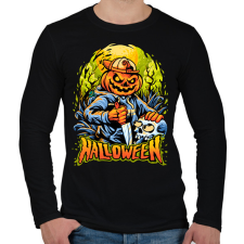PRINTFASHION Halloween - Férfi hosszú ujjú póló - Fekete férfi póló