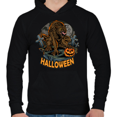 PRINTFASHION halloween - Férfi kapucnis pulóver - Fekete