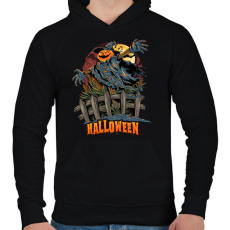 PRINTFASHION halloween - Férfi kapucnis pulóver - Fekete