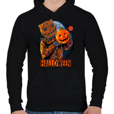 PRINTFASHION halloween - Férfi kapucnis pulóver - Fekete