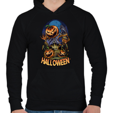 PRINTFASHION halloween - Férfi kapucnis pulóver - Fekete