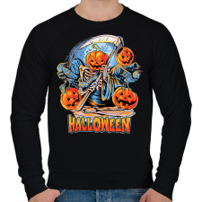 PRINTFASHION Halloween - Férfi pulóver - Fekete férfi pulóver, kardigán