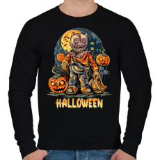 PRINTFASHION halloween - Férfi pulóver - Fekete