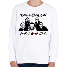 PRINTFASHION Halloween friends - Gyerek pulóver - Fehér gyerek pulóver, kardigán
