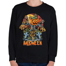 PRINTFASHION Halloween - Gyerek pulóver - Fekete gyerek pulóver, kardigán