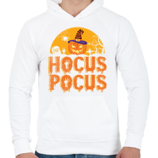 PRINTFASHION Halloween hocus pocus - Férfi kapucnis pulóver - Fehér