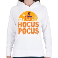PRINTFASHION Halloween hocus pocus - Női kapucnis pulóver - Fehér