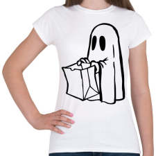 PRINTFASHION Halloween-i szellem - Női póló - Fehér női póló