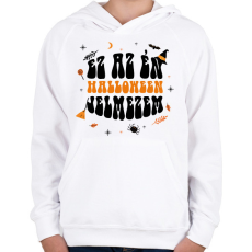 PRINTFASHION Halloween jelmez - Gyerek kapucnis pulóver - Fehér