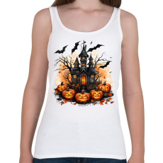 PRINTFASHION Halloween kastély - Női atléta - Fehér