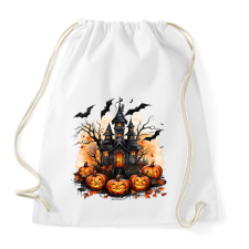 PRINTFASHION Halloween kastély - Sportzsák, Tornazsák - Fehér tornazsák