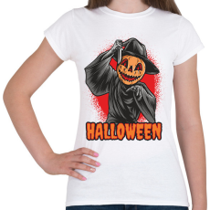 PRINTFASHION Halloween killer - Női póló - Fehér