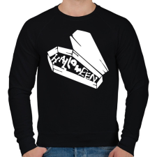 PRINTFASHION Halloween koporsó - Férfi pulóver - Fekete férfi pulóver, kardigán