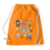 PRINTFASHION Halloween Labubu - Sportzsák, Tornazsák - Narancssárga