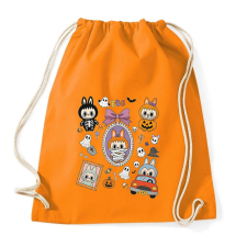 PRINTFASHION Halloween Labubu - Sportzsák, Tornazsák - Narancssárga tornazsák