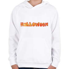 PRINTFASHION Halloween logó - Gyerek kapucnis pulóver - Fehér gyerek pulóver, kardigán
