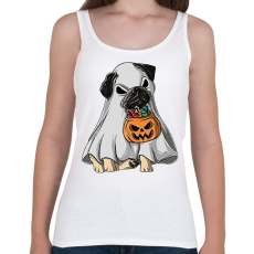 PRINTFASHION Halloween mops - Női atléta - Fehér
