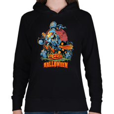 PRINTFASHION Halloween - Női kapucnis pulóver - Fekete