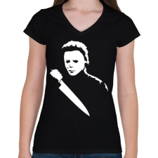 PRINTFASHION halloween - Női V-nyakú póló - Fekete női póló