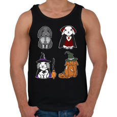 PRINTFASHION halloween nyuszik - Férfi atléta - Fekete