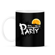 PRINTFASHION Halloween Party - Bögre - Fekete bögrék, csészék