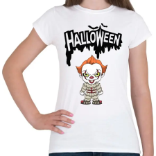 PRINTFASHION Halloween Pennywise - Női póló - Fehér női póló