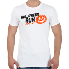 PRINTFASHION HALLOWEEN RUN - Férfi póló - Fehér