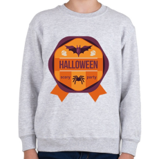 PRINTFASHION Halloween Scary Party - Gyerek pulóver - Sport szürke
