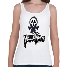 PRINTFASHION Halloween Scream - Női atléta - Fehér női trikó