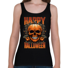 PRINTFASHION Halloween Skull - Női atléta - Fekete női trikó