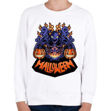 PRINTFASHION Halloween szörny - Gyerek pulóver - Fehér gyerek pulóver, kardigán