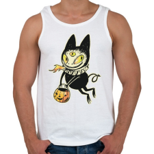 PRINTFASHION Halloween szörnyecske - Férfi atléta - Fehér atléta, trikó