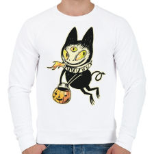 PRINTFASHION Halloween szörnyecske - Férfi pulóver - Fehér férfi pulóver, kardigán