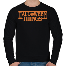 PRINTFASHION Halloween Things - Férfi pulóver - Fekete