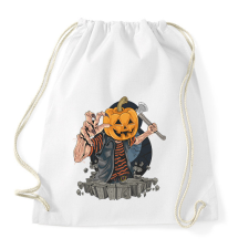 PRINTFASHION Halloween tök fej - Sportzsák, Tornazsák - Fehér tornazsák