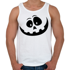 PRINTFASHION Halloween tök - Férfi atléta - Fehér