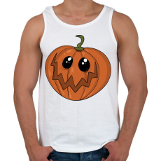 PRINTFASHION Halloween tök - Férfi atléta - Fehér