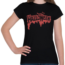 PRINTFASHION Halloween Véres - Női póló - Fekete női póló