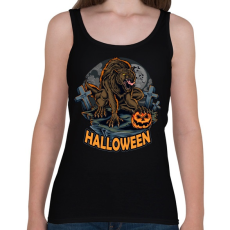 PRINTFASHION Halloween vérfarkas - Női atléta - Fekete