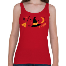 PRINTFASHION Halloweeni boszorkány - Női atléta - Cseresznyepiros