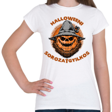 PRINTFASHION Halloweeni sorozatgyilkos - Női póló - Fehér