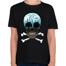 PRINTFASHION Halott város - Gyerek póló - Fekete gyerek póló