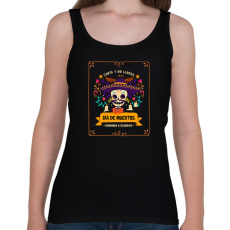 PRINTFASHION Halottak napja - Női atléta - Fekete